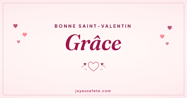 Image « Bonne Saint-Valentin Grâce » au format large
