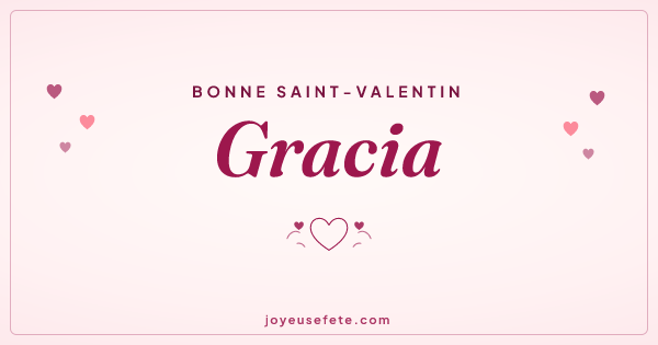 Image « Bonne Saint-Valentin Gracia » au format large