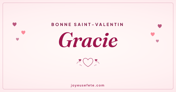 Image « Bonne Saint-Valentin Gracie » au format large