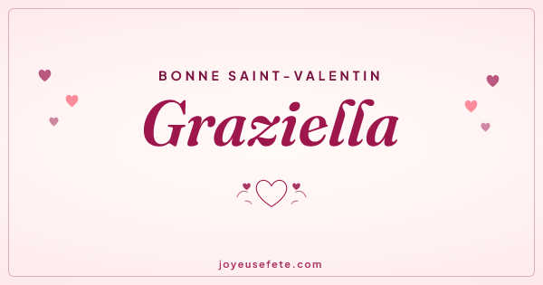Image « Bonne Saint-Valentin Graziella » au format large