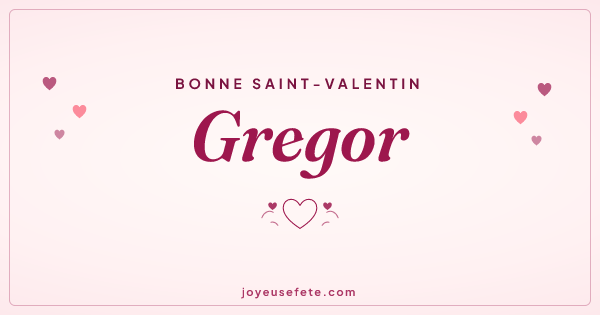 Image « Bonne Saint-Valentin Gregor » au format large