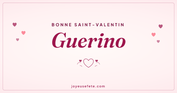 Image « Bonne Saint-Valentin Guerino » au format large