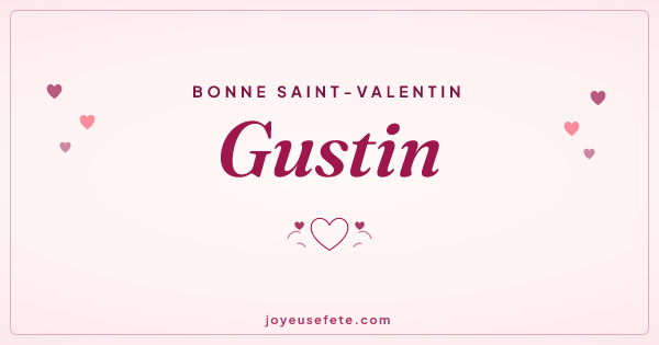 Image « Bonne Saint-Valentin Gustin » au format large