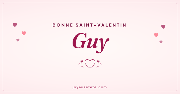 Image « Bonne Saint-Valentin Guy » au format large