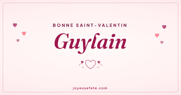 Image « Bonne Saint-Valentin Guylain » au format large