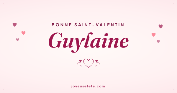 Image « Bonne Saint-Valentin Guylaine » au format large