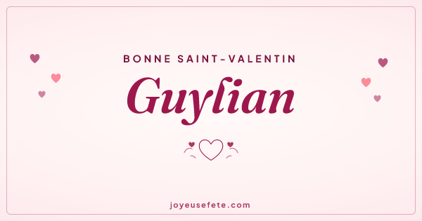 Image « Bonne Saint-Valentin Guylian » au format large