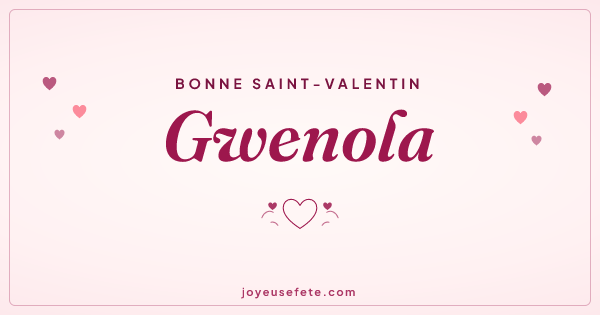 Image « Bonne Saint-Valentin Gwenola » au format large