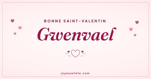Image « Bonne Saint-Valentin Gwenvael » au format large