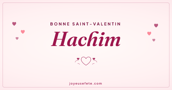 Image « Bonne Saint-Valentin Hachim » au format large
