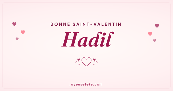 Image « Bonne Saint-Valentin Hadil » au format large