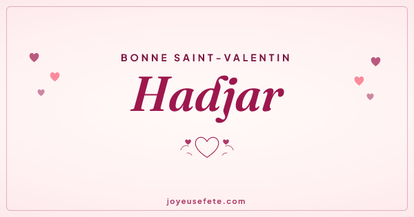 Image « Bonne Saint-Valentin Hadjar » au format large