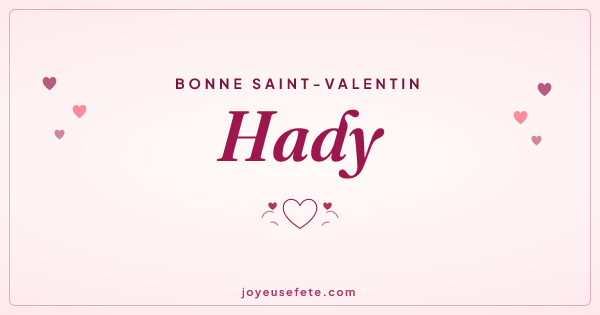Image « Bonne Saint-Valentin Hady » au format large
