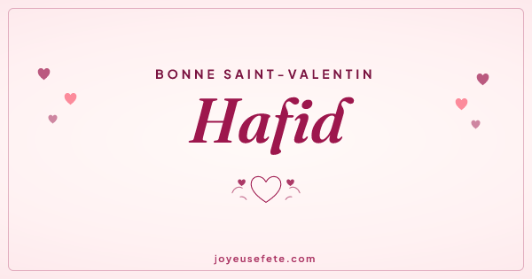 Image « Bonne Saint-Valentin Hafid » au format large