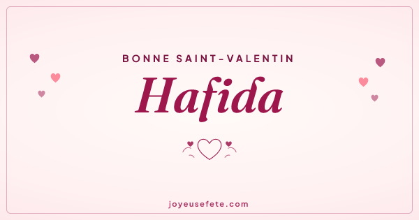 Image « Bonne Saint-Valentin Hafida » au format large
