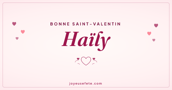 Image « Bonne Saint-Valentin Haïly » au format large