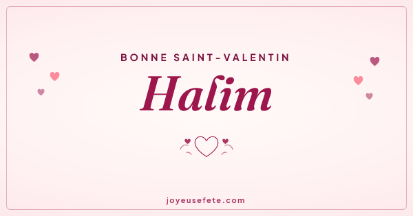 Image « Bonne Saint-Valentin Halim » au format large