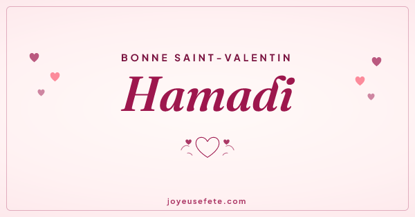 Image « Bonne Saint-Valentin Hamadi » au format large