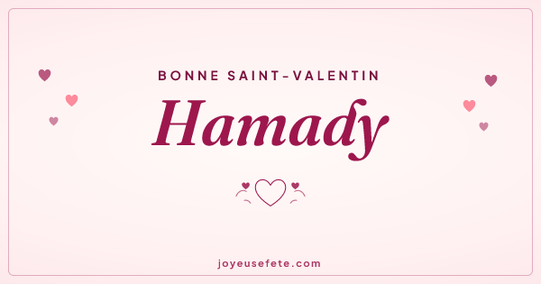 Image « Bonne Saint-Valentin Hamady » au format large