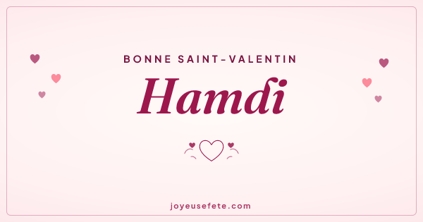 Image « Bonne Saint-Valentin Hamdi » au format large