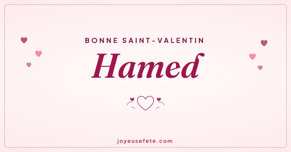 Image « Bonne Saint-Valentin Hamed » au format large