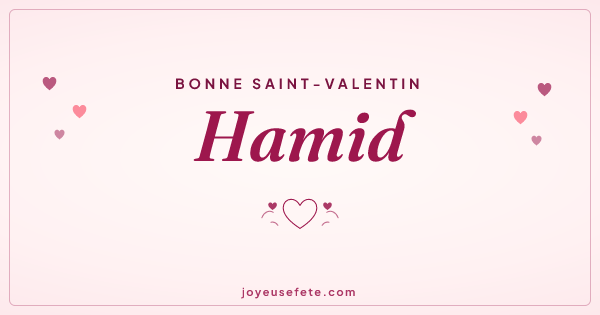 Image « Bonne Saint-Valentin Hamid » au format large