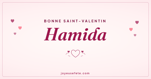 Image « Bonne Saint-Valentin Hamida » au format large