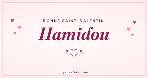 Image « Bonne Saint-Valentin Hamidou » au format large