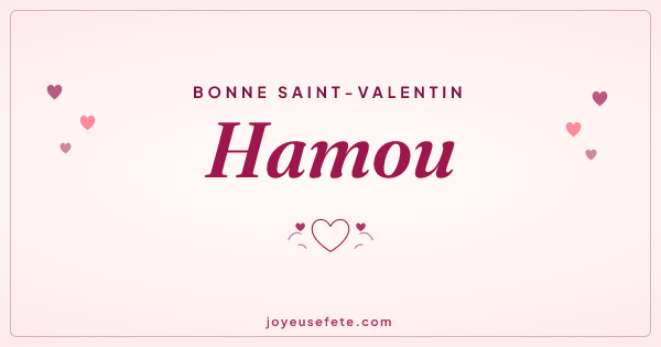 Image « Bonne Saint-Valentin Hamou » au format large