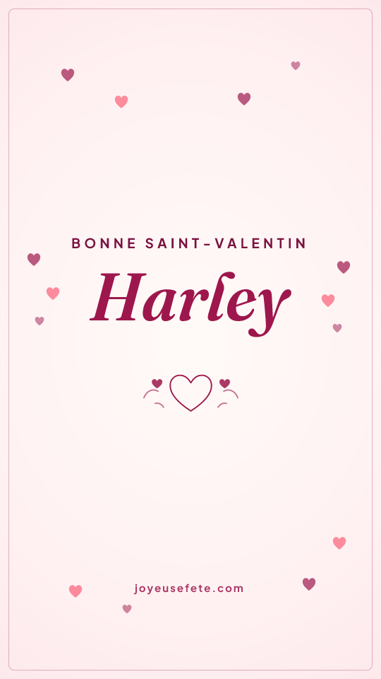 Image « Bonne Saint-Valentin Harley » au format story