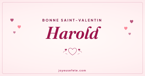 Image « Bonne Saint-Valentin Harold » au format large