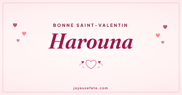 Image « Bonne Saint-Valentin Harouna » au format large