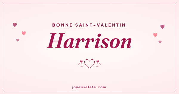 Image « Bonne Saint-Valentin Harrison » au format large