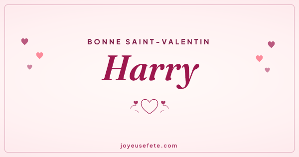 Image « Bonne Saint-Valentin Harry » au format large