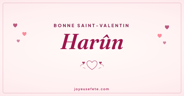 Image « Bonne Saint-Valentin Harûn » au format large