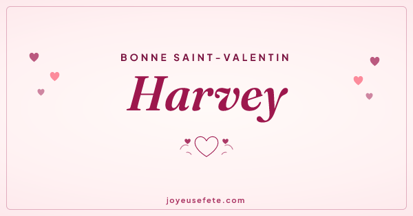 Image « Bonne Saint-Valentin Harvey » au format large