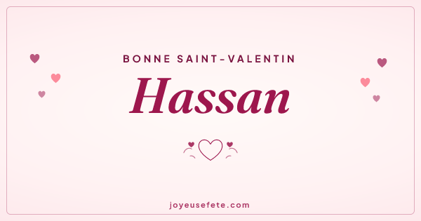 Image « Bonne Saint-Valentin Hassan » au format large