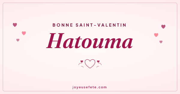 Image « Bonne Saint-Valentin Hatouma » au format large