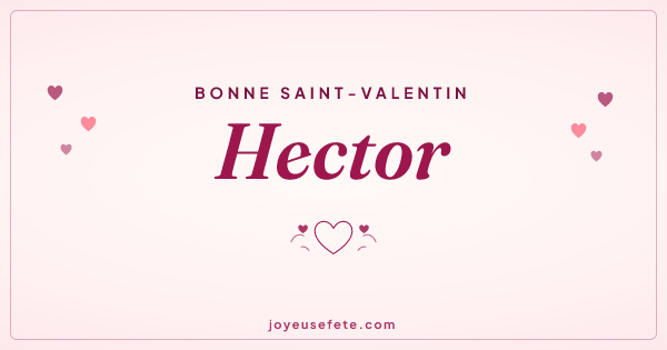 Image « Bonne Saint-Valentin Hector » au format large