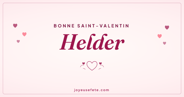 Image « Bonne Saint-Valentin Helder » au format large