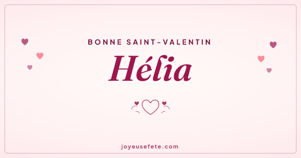 Image « Bonne Saint-Valentin Hélia » au format large