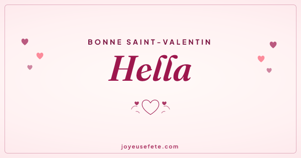 Image « Bonne Saint-Valentin Hella » au format large
