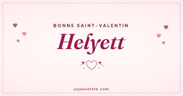 Image « Bonne Saint-Valentin Helyett » au format large