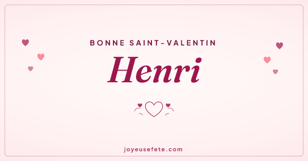 Image « Bonne Saint-Valentin Henri » au format large