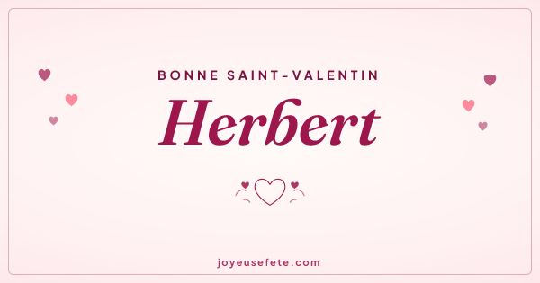 Image « Bonne Saint-Valentin Herbert » au format large