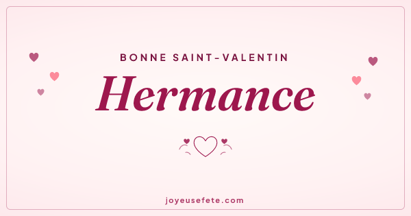 Image « Bonne Saint-Valentin Hermance » au format large