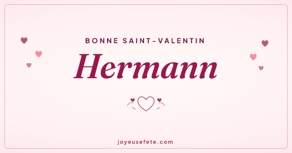 Image « Bonne Saint-Valentin Hermann » au format large