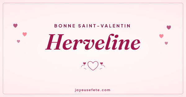 Image « Bonne Saint-Valentin Herveline » au format large