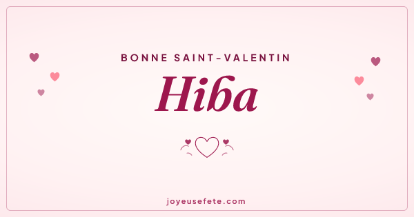 Image « Bonne Saint-Valentin Hiba » au format large