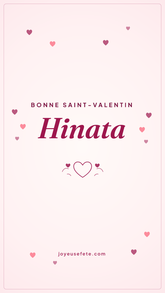 Image « Bonne Saint-Valentin Hinata » au format story